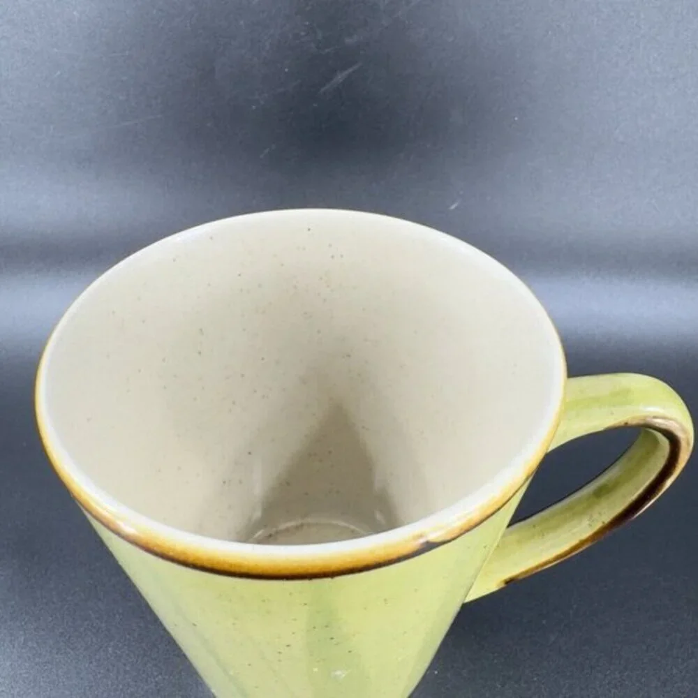 THOMSON POTTERY Mug Cup In The  A mazon Ceramic Speckled Glaze Green Set‎ 2